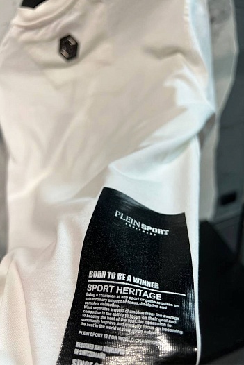 Белая футболка Philipp Plein Sport tiger-logo   