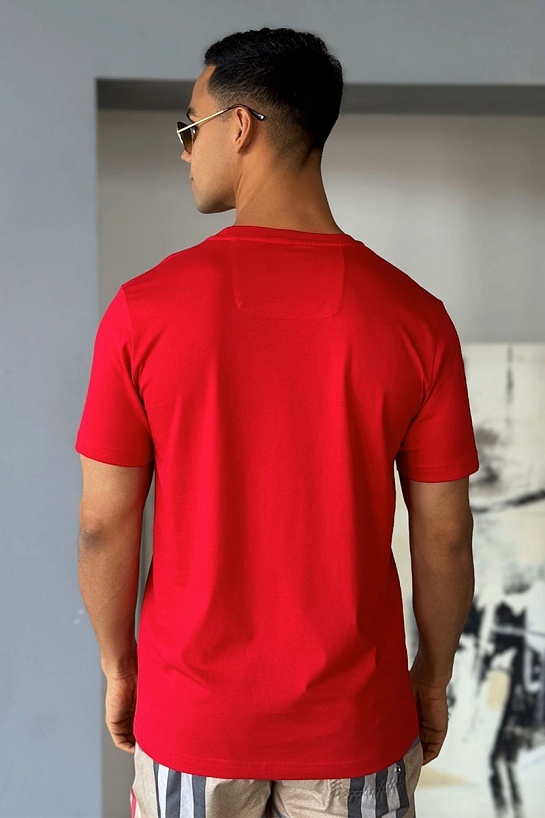 Мужская красная футболка Hugo Boss