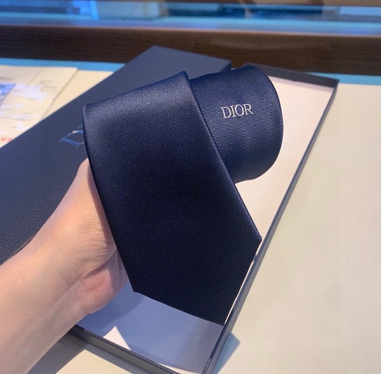 Галстук Dior logo-embroidered premium - Navy