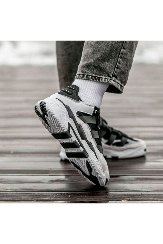 Кроссовки Adidas Niteball - Black / White / Grey