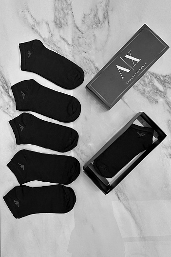 Набор чёрных носков Armani Exchange   