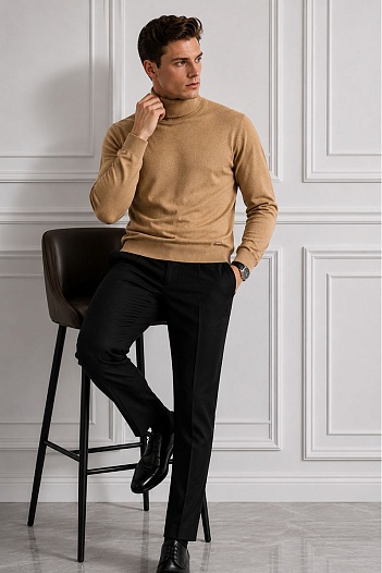 Мужская бежевая водолазка Maglione   