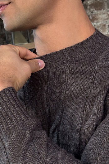 Мужской свитер Loro Piana premium - Brown   