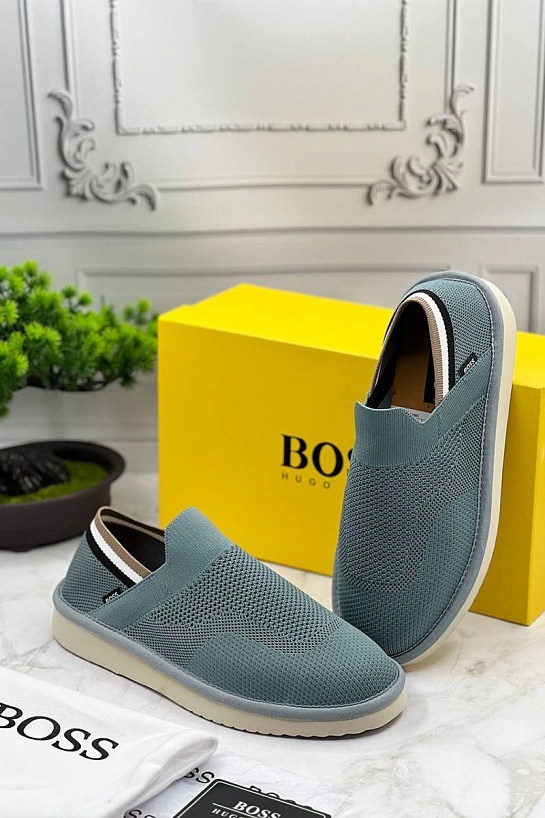 Текстильные слипоны Hugo Boss Homium - Marengo