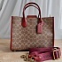 Женская сумка Coach Ace Tote 26 With Horse And Carriage Print 26x20 см (4 расцветки)