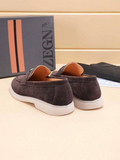 Мужские замшевые лоферы Ermenegildo Zegna   