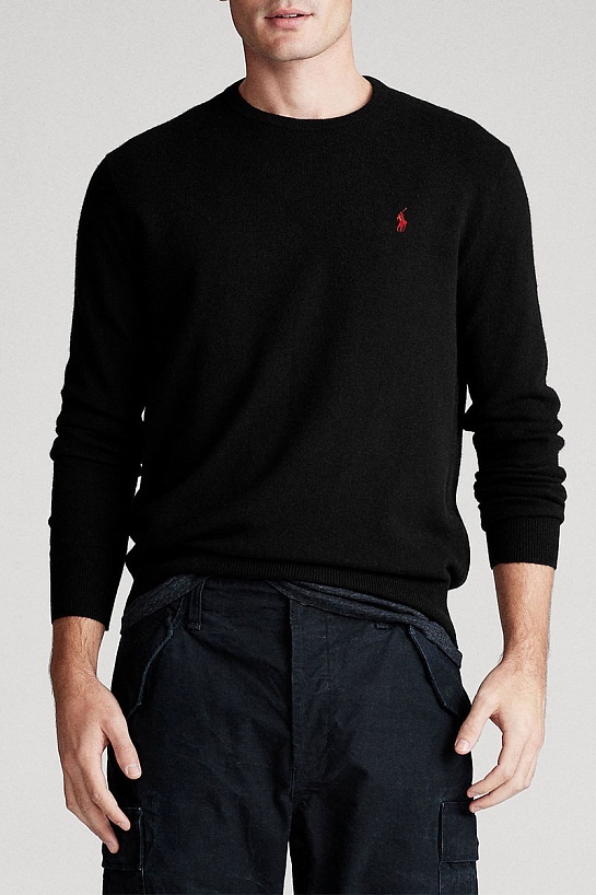 Мужской чёрный джемпер Роlо Ralрh Lаurеn embroidered logo