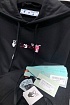 Белое оверсайз худи Off-White Acrylic Arrow