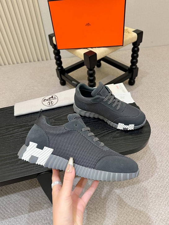 Мужские серые кроссовки Hermes Bouncing