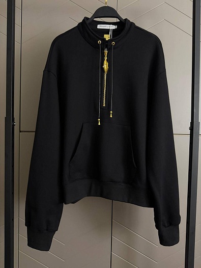 Женский свитшот Schiaparelli Premium zip neck - Black   