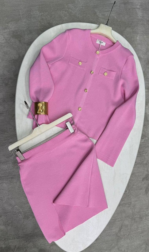 Женский костюм двойка Celine premium - Pink