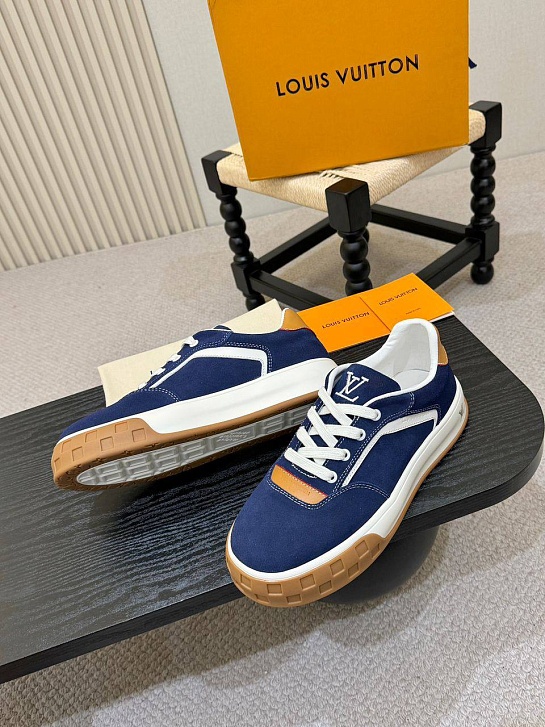 Мужские кроссовки Louis Vuitton Tilted - Navy Blue
