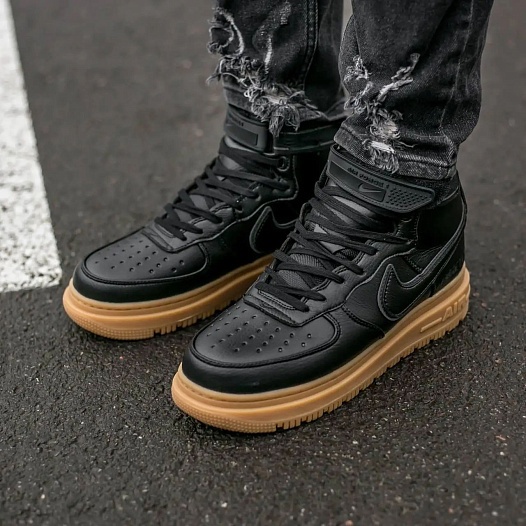 Кроссовки Nike Air Force 1 Mid Gore-Tex Black    