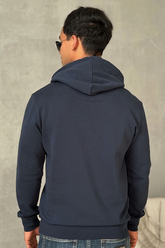 Тёмно-синее худи Kenzo Tiger Head embroidered