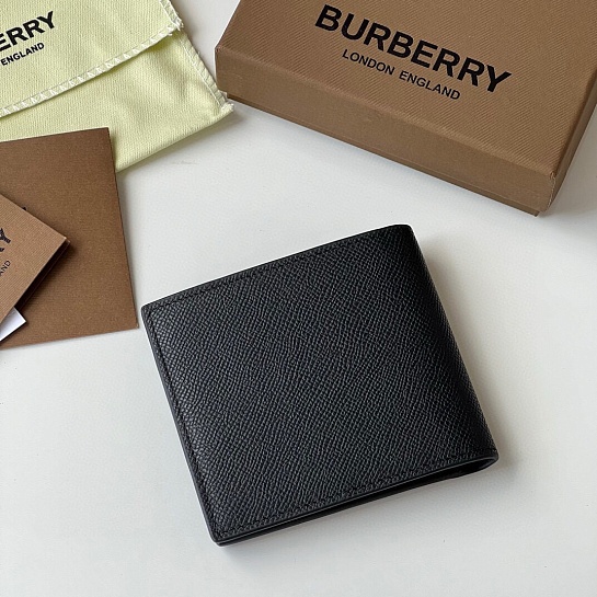 Кожаный кошелёк Burberry Premium 11x10 см