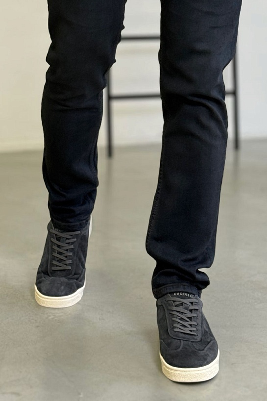 Замшевые кроссовки Brunello Cucinelli low-top - Grey