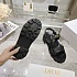 Чёрные женские кожаные сандалии Dior