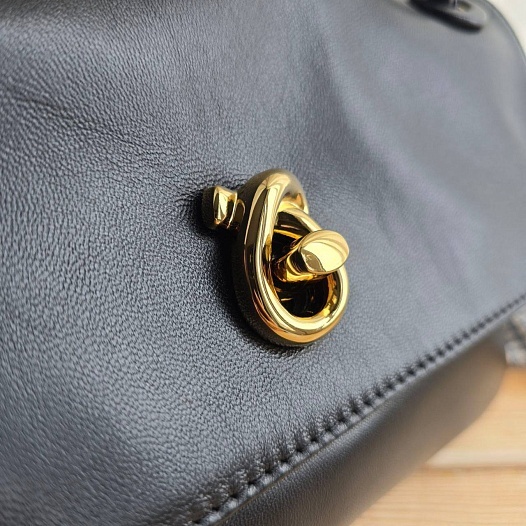 Кожаная сумка Bottega Veneta Madison 29x17 см - Black   