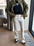Белые женские джинсы клёш Loro Piana premium