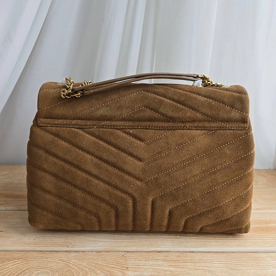 Замшевая сумка Yves Saint Laurent 32x23 см