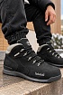 Мужские ботинки с мехом Timberland Euro Rock Hiker - Black / Grey