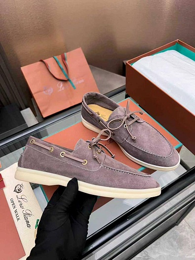 Женские замшевые лоферы Loro Piana premium   