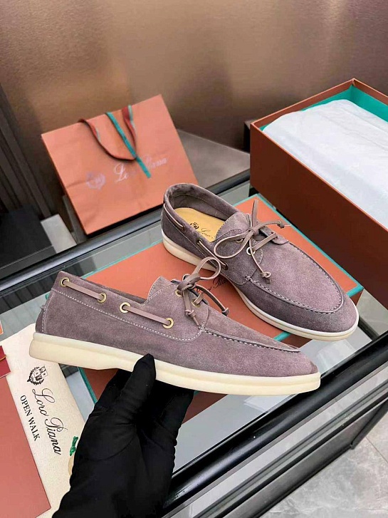 Женские замшевые лоферы Loro Piana premium