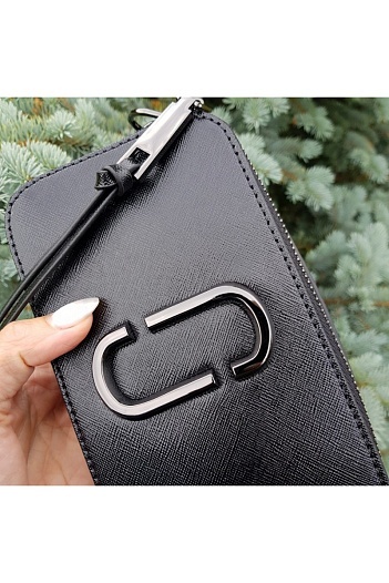 Кожаная сумка Marc Jacobs 19x11 см - Black   