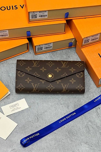 Кожаный кошелек Louis Vuitton Sarah Premium 19x10.5x2.5 см   