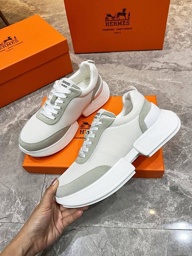 Мужские кроссовки Hermes Drift - White / Grey   