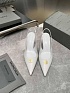 Женские кожаные туфли на каблуке Balenciaga premium