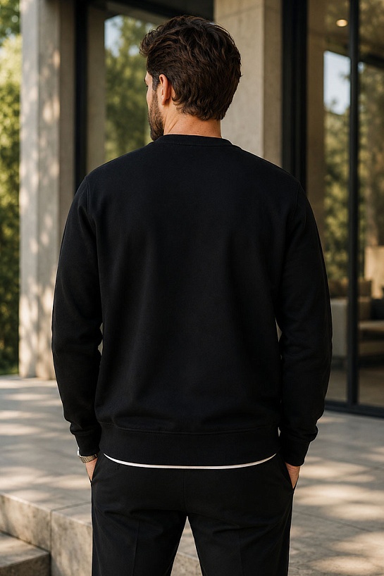 Мужской чёрный свитшот Armani Exchange