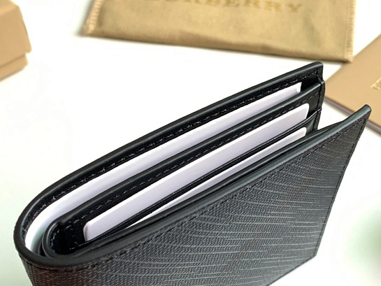 Кожаный кошелёк Burberry Premium 11x10 см