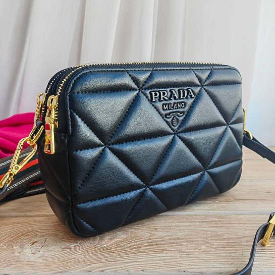Кожаная сумка Prada Spectrum 23x16 см - Black