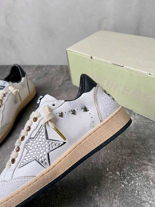 Женские кожаные кроссовки Golden Goose Ball Star premium