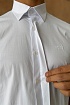 Мужская белая рубашка Hugo Boss logo-embroidered