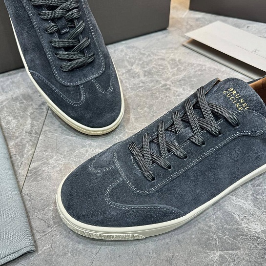 Мужские замшевые кроссовки Brunello Cucinelli