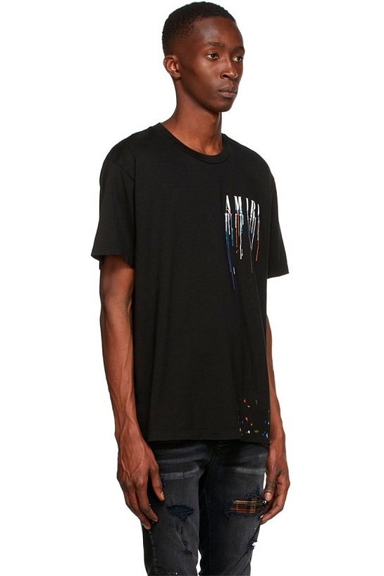 Мужская чёрная футболка Amiri