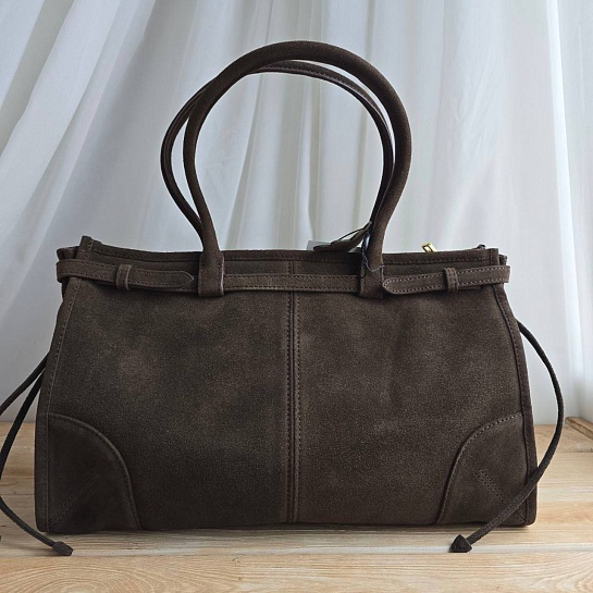 Замшевая сумка Prada 38x23 см