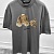 Серая оверсайз футболка Palm Angels Leopard Bear