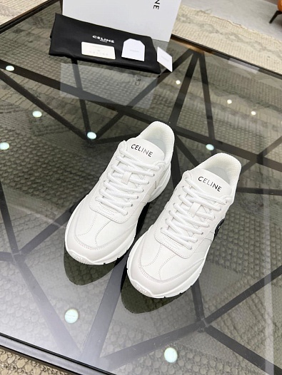 Женские кроссовки Celine белого цвета   