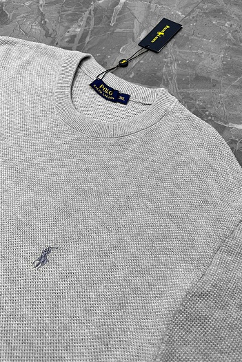 Мужской джемпер Polo Ralph Lauren pony-embroidered - Grey   