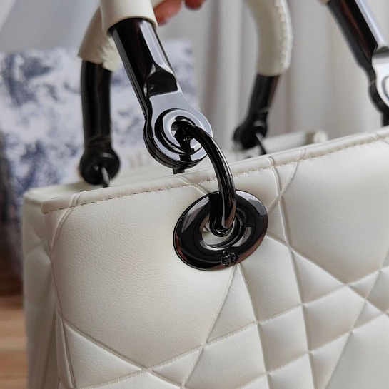 Кожаная сумка Dior Lady 25x18 см