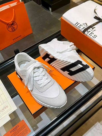 Женские комбинированные кроссовки Hermes Bouncing premium   
