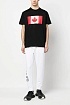 Футболка чёрного цвета Dsquared2 Flag of Canada