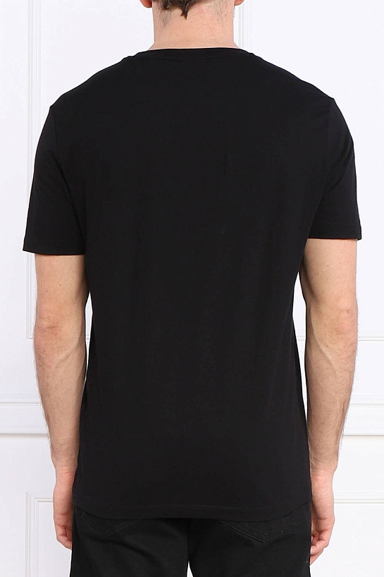 Чёрная футболка Hugo Boss logo-print