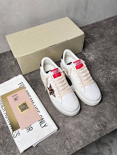 Женские кожаные кроссовки Golden Goose Ball Star premium   