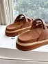 Женские шлёпанцы Celine Premium - Brown