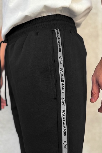 Чёрные спортивные штаны Paul & Shark   