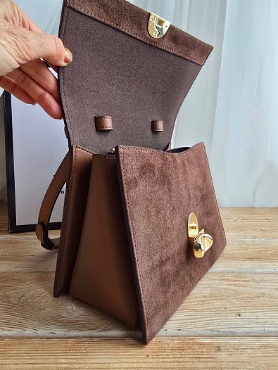 Замшевая сумка Furla Eclisse S 21x17 см   